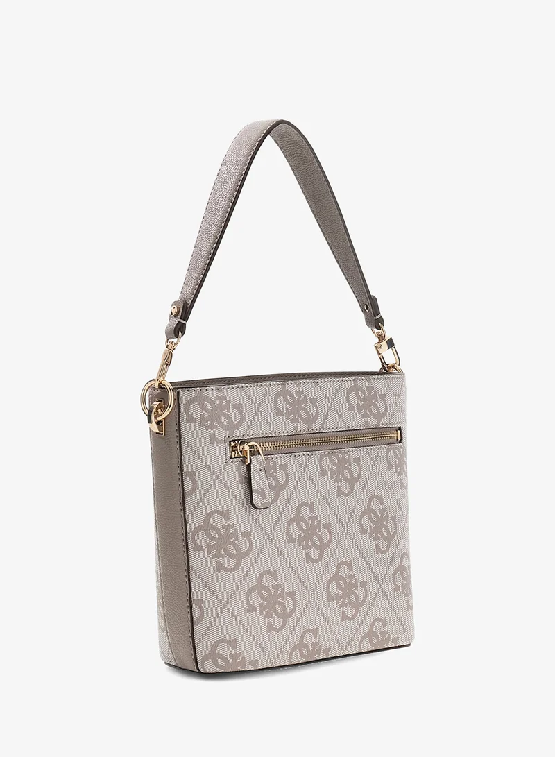 جس حقيبة دلو كارنيلا بنقوش شعار